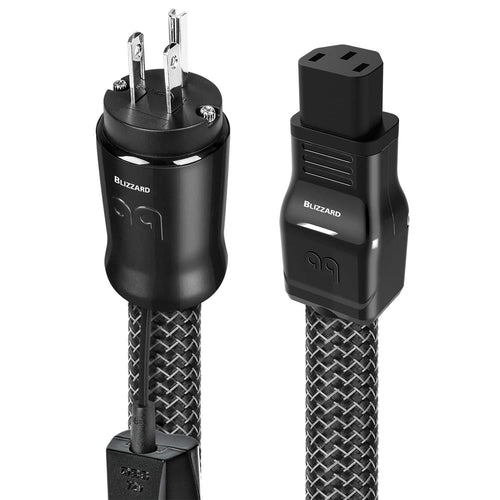 AudioQuest - Blizzard XTRM 6.75' Power Cable with C19 to 3-Prong Wall Plug Connectors - Black