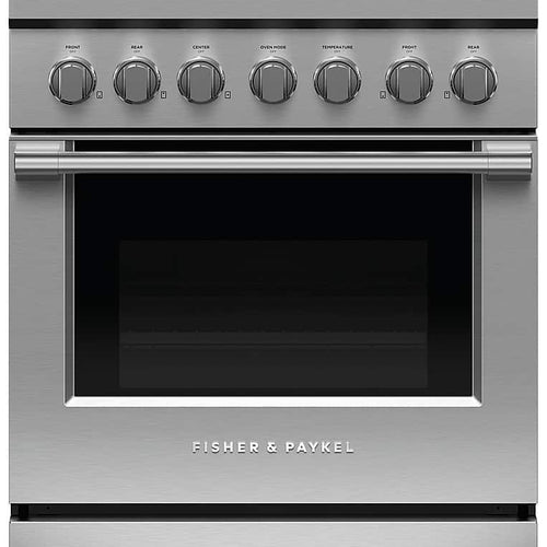 Fisher & Paykel - 30 in. Wide 5 Burner Professional Gas Range - Stainless Steel