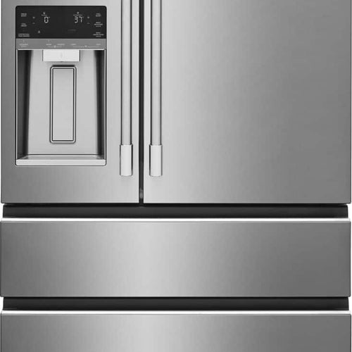 Frigidaire - Professional 36 in. Wide 26 Cu. Ft. Standard-Depth 4-Door French Door Refrigerator with Custom-Flex Temp Drawer - Stainless Steel