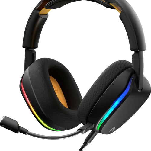Glorious - GHS Eternal RGB Over-Ear Wired Gaming Headset for PC, PS5, PS4, Switch and Mobile - Black