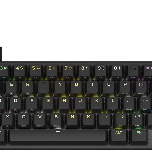 CORSAIR - K65 PRO MINI RGB 65% Optical-Mechanical Gaming Keyboard Backlit RGB LED, OPX - Black