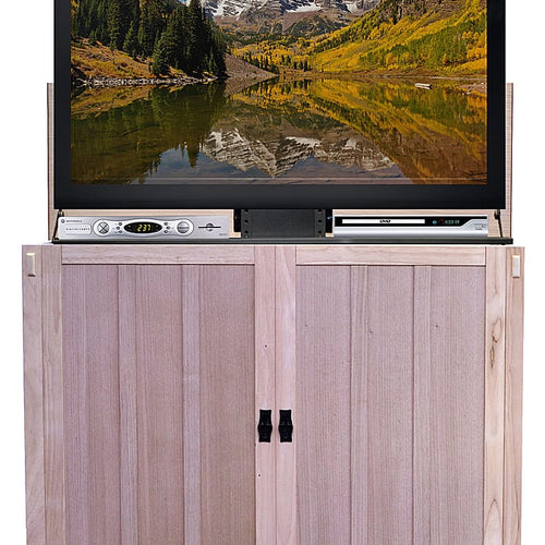 Touchstone Home Products - The Mission Style Elevate by Touchstone- Smart Motorized TV Lift Cabinet for Flat Screen TVs up to 50 Inches - Unfinished