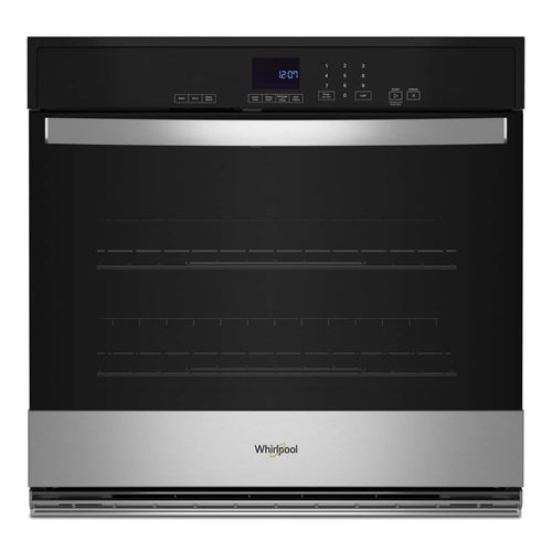 Whirlpool - 30 inch 5.0 Cu. Ft. Built-In Single Electric Wall Oven with Self-Cleaning - Stainless Steel