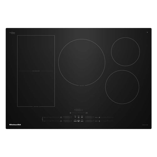 KitchenAid - 30 inch Wide 5 element Temp Cook Induction Cooktop with - Black