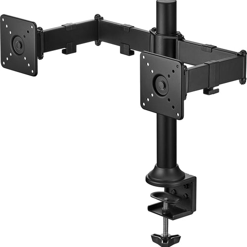 Insignia™ - Dual-Screen Desktop Mount for Monitors up to 32” Wide - Black